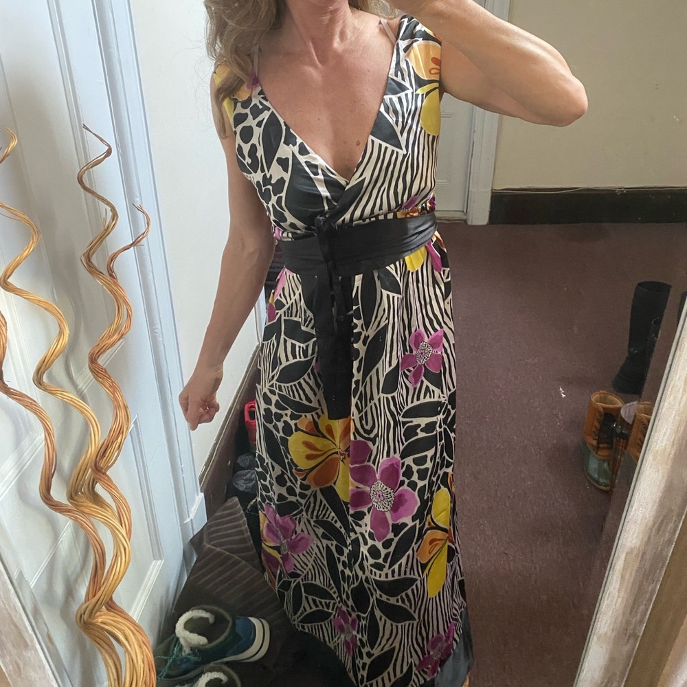 IDOL gorgeous multicolor maxi dress, Sz 10UK / 6US - Picture 13 of 13
